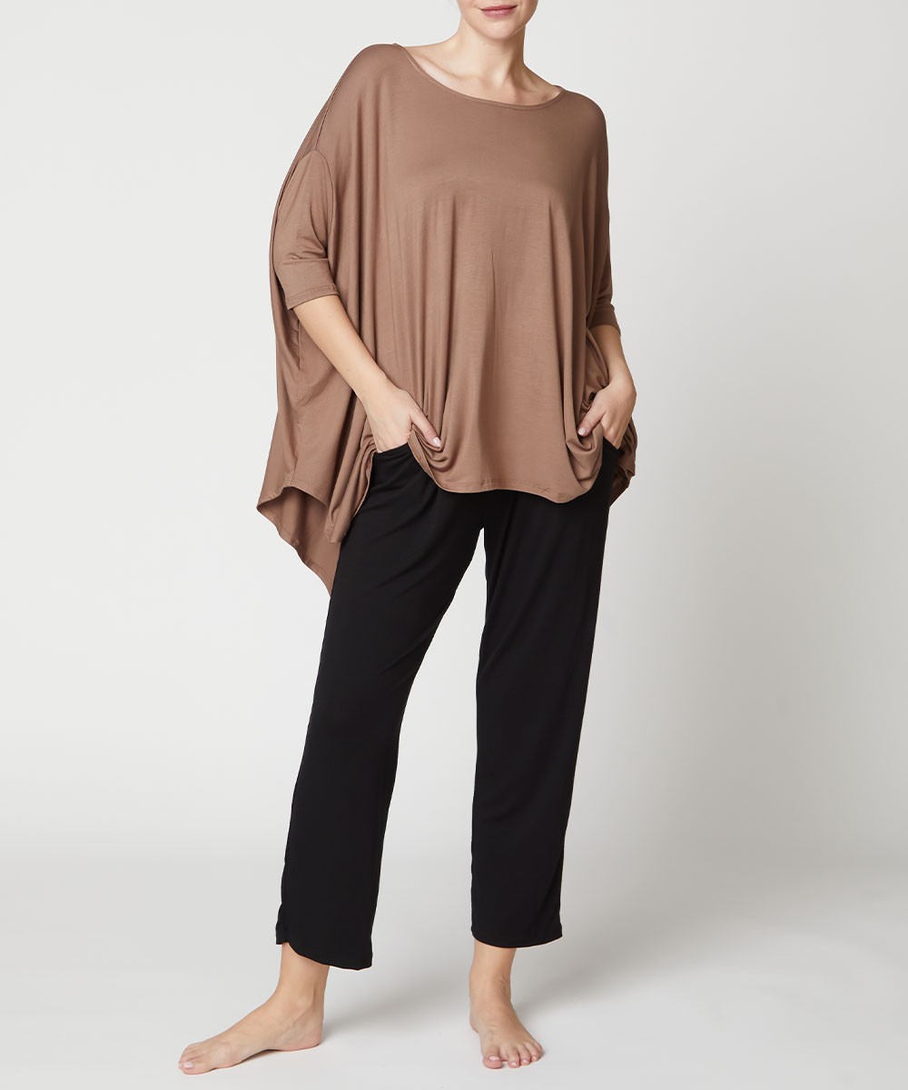 Bamboo Poncho Tunic Top